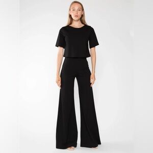 Ripley Rader BLACK PONTE KNIT WIDE LEG PANT sz 2